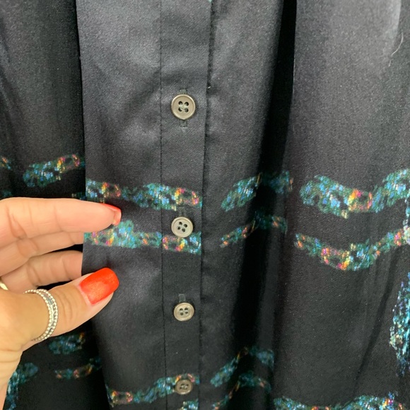 Theyskens’ Theory Black Printed 100% Silk … - Picture 4 of 5